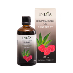 Raspberry massage oil with hemp oil